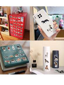 Paquete De 50 Pegatinas De Caballo, Pegatinas De Vinilo Impermeables De Pvc Estilo Caballo, Calcomanías Para Decoración, Fiesta, Coche, Portátiles, Botella De Agua, Casco, Pegatinas Para Refrigerador