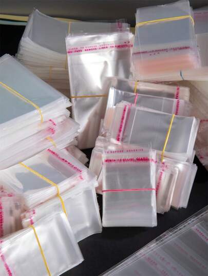 200入組多規格珠寶opp包裝膠帶,適用於珠寶展示防氧化