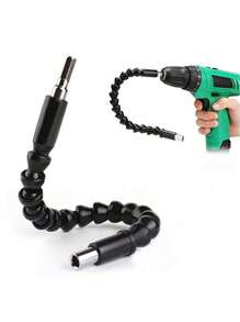 1pc Universal Flexible Shaft Connection Electric Drill Screwdriver Extension - Black - View 4