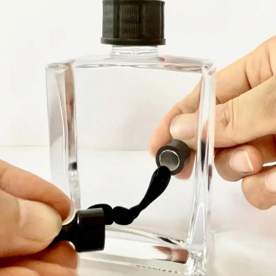 磁流体方形磁流体创意磁性科学玩具，减压成人发泄玩具，磁性液体展示瓶小礼物 1 件磁性液体展示架 + 2 件磁铁