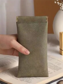 太陽眼鏡和眼鏡組織者自動關閉眼鏡袋眼鏡收納袋,旅行必備用品,家居眼鏡收納袋,男女眼鏡收納袋,可攜式眼部組織者,綠色太陽眼鏡存儲