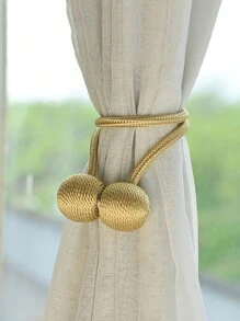 1pc Modern Magnetic Curtain Tieback, No Drilling Curtain Buckle With Simple Design For Easy Installation