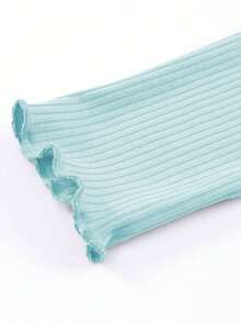 Blibean 女孩休閒純色長袖t恤