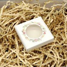 10 Pcs 6x6x1.5cm Cardboard Airplane Box Handmade Gift Packaging Box Necklace Bracelet Earrings Packaging Small Gift Box