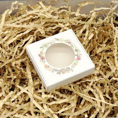 10 Pcs 6x6x1.5cm Cardboard Airplane Box Handmade Gift Packaging Box Necklace Bracelet Earrings Packaging Small Gift Box