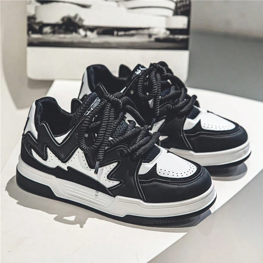 男士时尚百搭轻便透气低帮休闲厚底鞋