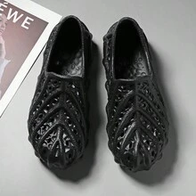 女款花園鏤空鞋情侶時尚休閒厚底鞋柔軟舒適中底時尚透氣