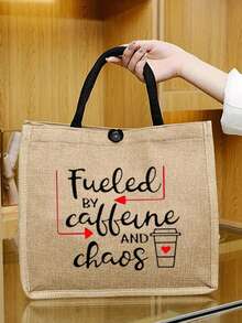 1 Miếng Y tá Mẫu Giáo viên Qủa tặng Túi tote , Tối giản Tay cầm đôi Túi mua sắm , Hoa Túi Satchel , Y tá Món quà Đối với phụ nữ Y tá , Túi tote Món quà Đối với Y tá Sự đánh giá Qủa tặng tranh sơn dầu Điều dưỡng Cái túi Đối với Y tá Tốt nghiệp Y tá Học sinh , bờ biển Du lịch Làm việc Trường học , Dung lượng lớn Túi tote , Có thể mang đi Làm việc Túi tote , Trở lại Trường Qủa tặng - Màu Khaki - Xem 2