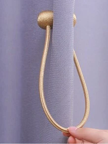 1pc Modern Magnetic Curtain Tieback, No Drilling Curtain Buckle With Simple Design For Easy Installation