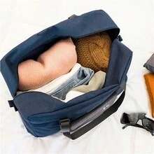 折疊旅行包牛津布手提行李旅行包男女週末旅行行李袋