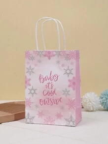 3pcs Carton Pattern Kraft Paper Bags For Gift Packing - Multicolor - View 1