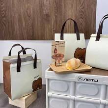 Printed Thermal Insulated Bag - White - View 2