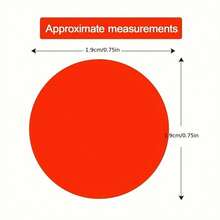 5 Sheets Copper-plated Sticker Paper Sticker, 19mm Colorful Adhesive Label, Handwriting Dots Sticker, Sealing Sticker (700 Pcs) - Yellow - View 2