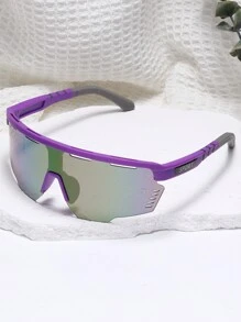 1 Pair Unisex Multicolor Fashionable Windproof Sand-Proof Cycling Sports Glasses For Outdoor Riding - Purple - View 1