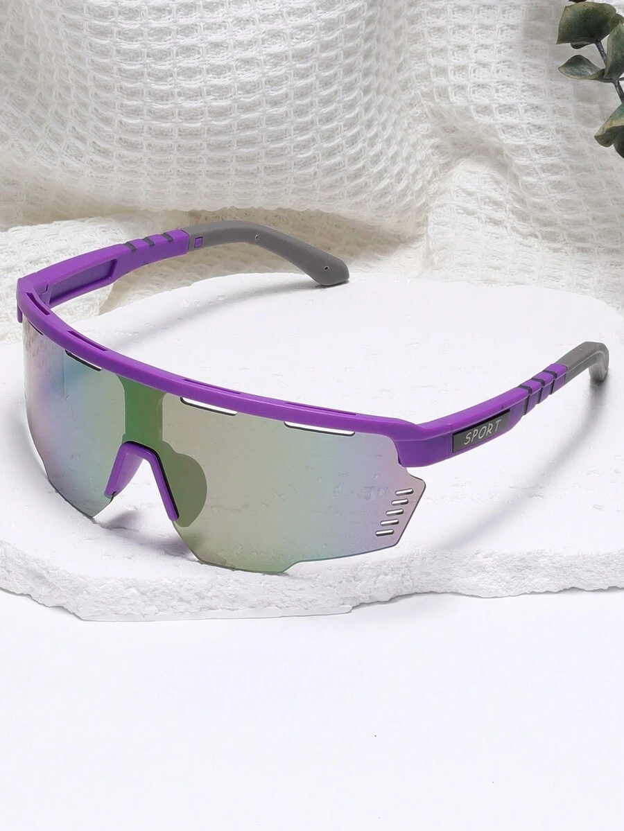 1 Pair Unisex Multicolor Fashionable Windproof Sand-Proof Cycling Sports Glasses For Outdoor Riding - Purple - View 1