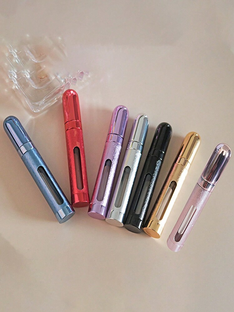 12ml 便携式香水雾化器带分配器工具套装、可再填充空小喷雾瓶古龙水分配器、扭转式口袋古龙水喷雾器、迷你喷雾香水瓶套装，适合旅行、便携式可爱香水漱口水雾化器，用于清洁、带转移泵套装的空香水瓶、旅行喷雾瓶分配器 12ml 带填充工具套装旅行必需品学校学校用品假日露营假日必需品度假配件女士香水男士香水海滩 - 黑色 - 查看 6