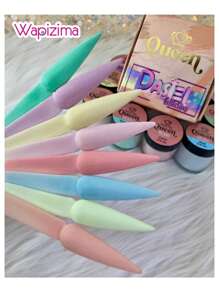 Wapizima Acrylic Pastel For Nails 8 Pieces - Baby Blue - View 2