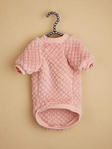 1 Miếng Dày lên Sang trọng Áo Hoodie thú cưng , Ấm áp Mùa Đông Quần áo Đối với Cả hai Mèo Và Chó - Hồng - Xem 2