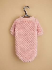 1 Miếng Dày lên Sang trọng Áo Hoodie thú cưng , Ấm áp Mùa Đông Quần áo Đối với Cả hai Mèo Và Chó - Hồng - Xem 1