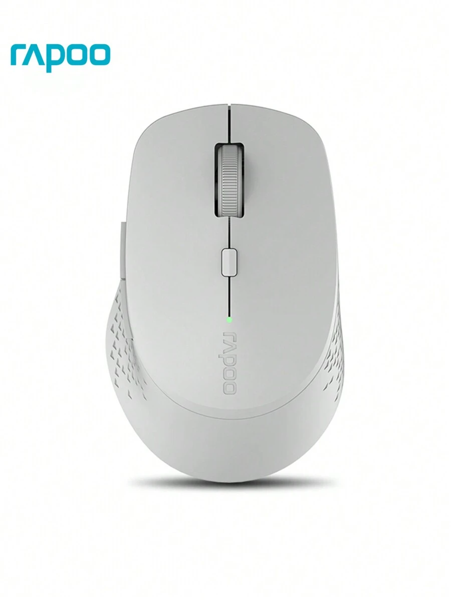 Rapoo M300g 白色無線藍牙2.4g多模式靜音滑鼠,可調dpi商務辦公用,紧凑、便携、高效、省電