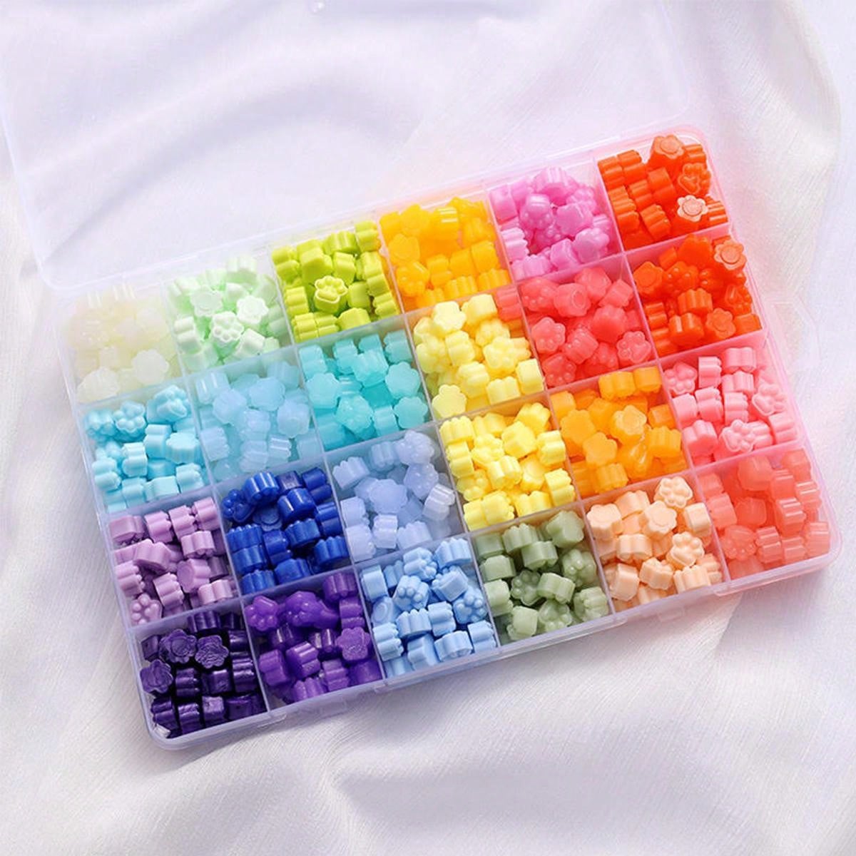 Lot De 100 Perles De Cire à Cacheter Octogonales, Couleur Mixte
