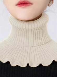 Màu Quả mơ Quý cô Có thể tháo rời Vòng cổ Mùa Đông Khăn quàng cổ Đối với - Màu be - Xem 1