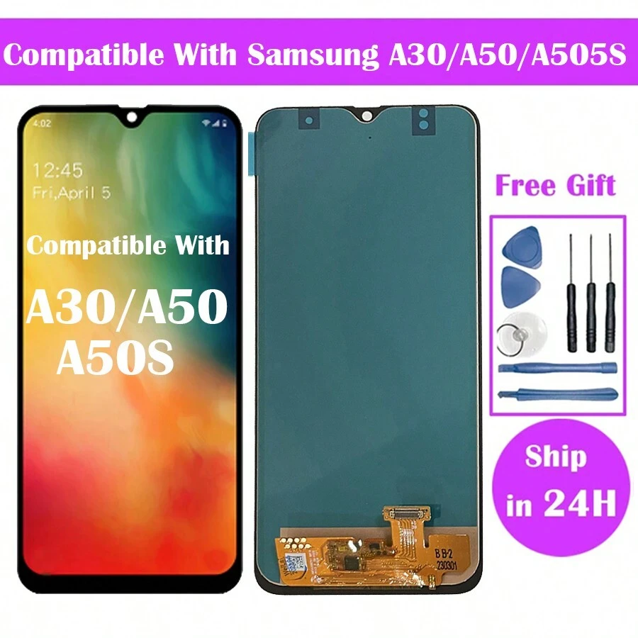 Incell液晶螢幕與觸控屏幕數位化兼容三星a30 A50 A50s - 黑色 - 查看 1