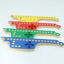 Jokers And Marbles Board Game, 2-8 Players, Colorful Design, Wooden Game Set For Family Game Night - Multicolor - View 4