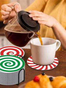 8 件裝聖誕節壓克力杯墊套裝,適合家庭聚會和節日裝飾,送給家人和朋友的好禮物!尺寸:9.8 厘米/3.8 英寸