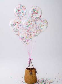 20 件 12 吋閃閃發光的冰淇淋和多色五彩紙屑氣球適合生日派對、婚禮、迎嬰派對、聖誕拱門裝飾