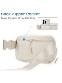 Shuuner字母腰包,可調節的腰帶帶,時尚的女式臀包,跑步斜揹包-字母a