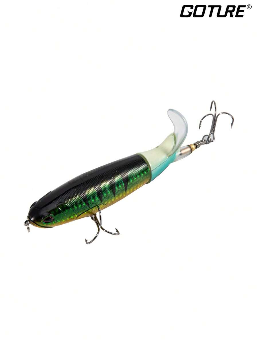 GOTURE 1 件装旋转尾钓鱼饵 浮动旋转尾摇摆饵