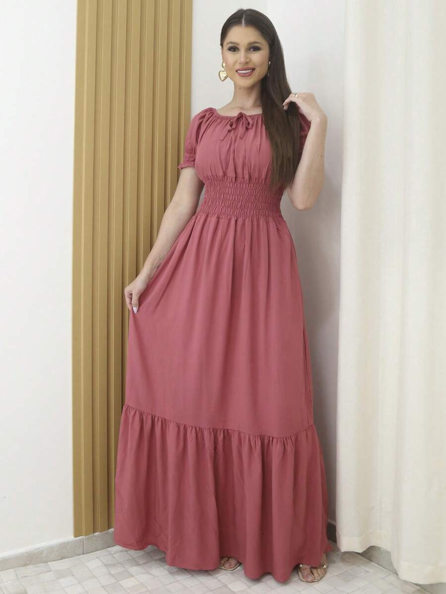 Women Sweater Dresses - Rusty Rose - View 1