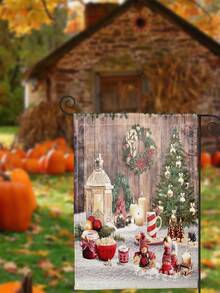 1pc Christmas Series Pattern Printed Garden Flag - Color - View 4