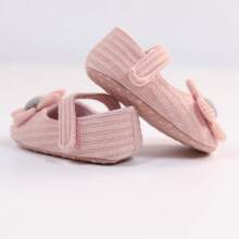 Spring/Autumn Infant Girls' Pre-Walker Shoes, First Walking Shoes, Cute Sunflower Design Fashionable Flat Shoes, Ideal For Festivals And Birthday Parties - Pink - View 6