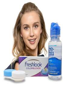 FreshLook color blends 1 par de color, variedad en colores - HONEY LIME TEA - Ver 2
