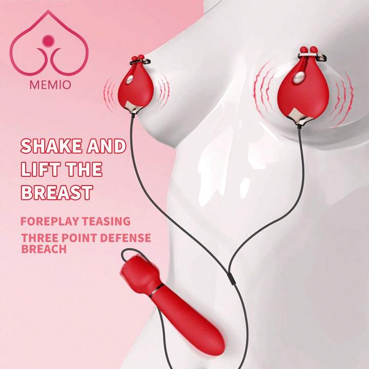 A Set Love Rose SM Breast Clip Unisex Vibration Breast Massager Multi  frequency Vibration Masturator Sex Stick | SHEIN EUR