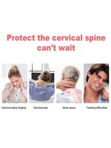 Collarín Cervical - Protector De Cuello Para Alivio Del Dolor, Soporte De Cuello Portátil, Ajustable Y Cómodo Para Hombres Y Mujeres - Negro - Ver 3