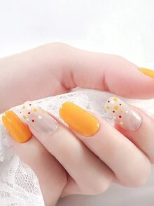 5pcs Simple Solid Wood Nail Art Brushes, Nail Dotting Pen, Rhinestone Placement Pen, Double-ended Tool Pen - Multicolor - View 7