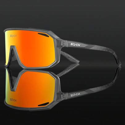 SCVCN 1 件男士多色时尚运动眼镜骑行眼镜适合户外使用轻松舒适休闲装户外骑行眼镜适合夏季海滩度假、户外、旅行