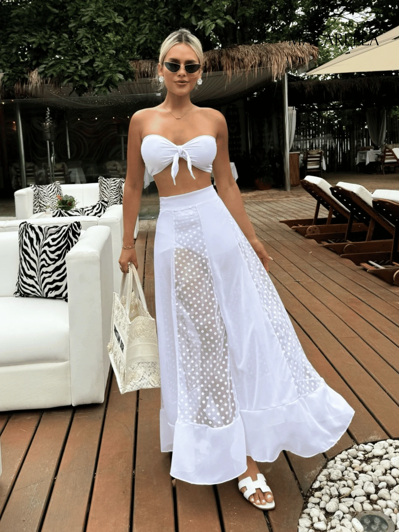 Women Two-piece Outfits - Blanco - Ver 1