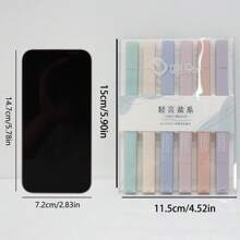 6 cái/bộ Morandi Mềm mại Đèn huỳnh quang Bút Macaron Phấn màu Màu sắc Đầu ầu kép Người đánh dấu Với Dung lượng lớn - Nhiều màu - Xem 6