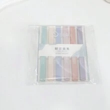 6 cái/bộ Morandi Mềm mại Đèn huỳnh quang Bút Macaron Phấn màu Màu sắc Đầu ầu kép Người đánh dấu Với Dung lượng lớn - Nhiều màu - Xem 5