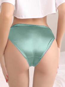 Green Silk Sexy Underwear - Green - View 2