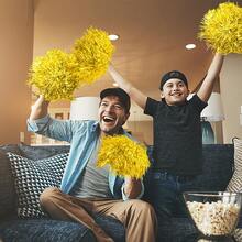 1套4入組金屬製慶祝用彩繩球,適用於舞蹈派對、足球、籃球、體育活動