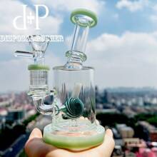 DP DISPOSAL PUSHER 1pc Mint Handmade Water Glass Hookah Pipe Smoking Accessories  6.3 Inch Smoking Lollipop  Percolater Pattern  14mm Female Glass Dab Rig - Mint - View 6