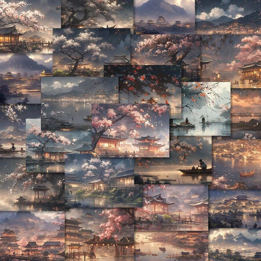 Scenery Pattern Stickers - Multicolor - View 1