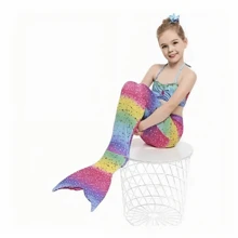 Trajes De Baño De Para Niñas Sirena Para Nadar - Multicolor - Ver 7