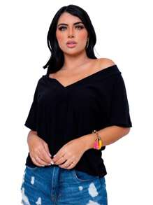 Women Blouses - 黑色 - 查看 2