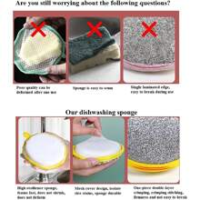 5/10/20入組雙面洗碗海綿鍋子盤子菜碗海綿家庭清潔工具廚房餐具洗滌刷、洗碗海綿、鍋子盤子洗滌刷、家用廚房清潔工具、碗盤清潔墊、清潔用品